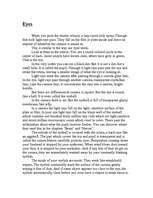 Esszék 'Eyes', 1.                