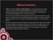 Prezentációk 'Movies', 3.                
