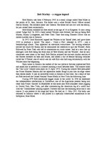 Összefoglalók, jegyzetek 'Bob Marley - a Reggae Legend', 1.                