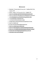 Kutatási anyagok 'Methods of Teaching English Pronunciation', 27.                