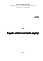 Kutatási anyagok 'English as International Language', 1.                