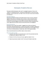 Összefoglalók, jegyzetek 'Montesquieu "The Spirits of the Laws"', 1.                