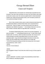 Esszék 'G.B.Shaw's "Caesar and Cleopatra"', 1.                