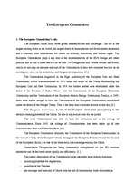 Kutatási anyagok 'The European Commission', 1.                