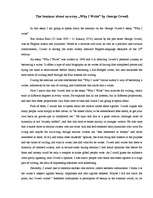 Esszék 'An Essay "Why I Write" by George Orwell', 1.                