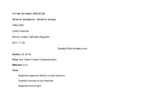 Összefoglalók, jegyzetek 'Osztályfőnöki tematikus terv', 3.                