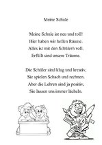 Minták 'Meine Schule', 1.                