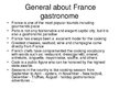 Prezentációk 'France - Gastronome Paradise', 4.                
