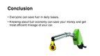 Prezentációk 'Car Fuel Economy', 9.                