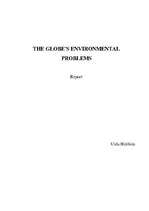 Kutatási anyagok 'The Globe's Environmental Problems', 1.                