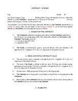 Minták 'Delivery Contract in English', 1.                