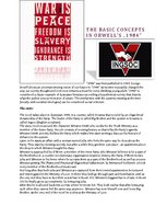 Összefoglalók, jegyzetek 'The Basic Concepts in Orwell's "1984"', 1.                