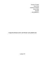 Kutatási anyagok 'Comparison Between Latvia's and Slovenia's Most Polluted Areas', 1.                