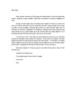 Esszék 'Informal Letter to a Friend', 1.                