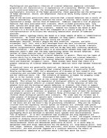 Esszék 'Psychological Theories of Criminal Behaviour', 1.                