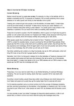 Összefoglalók, jegyzetek 'Digital Marketing Ideas for Media Company', 1.                