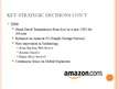 Prezentációk 'Strategic Planning. www.Amazone.com', 11.                