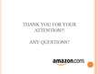 Prezentációk 'Strategic Planning. www.Amazone.com', 30.                