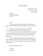 Minták 'A Letter of Application', 1.                