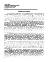 Esszék 'Differences & Diversity', 1.                