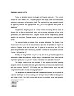 Összefoglalók, jegyzetek 'Budgetary Process in USA', 1.                