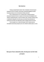 Kutatási anyagok 'Industrial Policy', 2.                