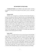 Kutatási anyagok 'Environment in the World', 1.                