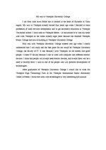 Esszék 'My Way to Ventspils University College', 1.                