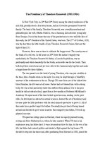 Esszék 'The Presidency of Theodore Roosevelt', 1.                