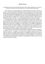 Esszék 'Healthy Lifestyle', 1.                