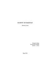 Kutatási anyagok 'Society of Pakistan', 1.                