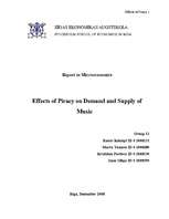 Kutatási anyagok 'Effects of Piracy on Demand and Supply of Music', 1.                