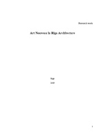 Kutatási anyagok 'Art Nouveau in Riga Architecture', 1.                
