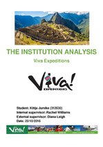 Kutatási anyagok 'The Institution Analysis - Viva Expeditions', 1.                