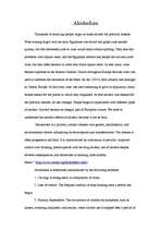 Esszék 'Alcoholism', 1.                