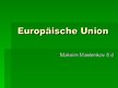 Prezentációk 'Europäische Union', 1.                