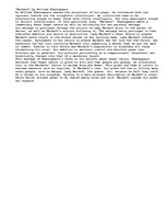 Esszék 'Macbeth, by William Shakespeare The Purpose of Macbeth', 1.                