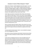 Esszék 'Description of Claudius in William Shakespeare’s "Hamlet"', 1.                