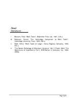 Esszék 'Mark Twain "The Adventures of Huckleberry Finn"', 6.                