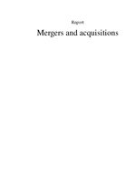 Összefoglalók, jegyzetek 'Mergers and Acquisitions', 1.                