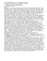 Esszék 'Plant Systems Question', 1.                