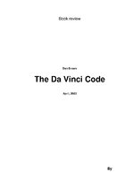 Összefoglalók, jegyzetek 'Book Review "The Da Vinci Code"', 1.                