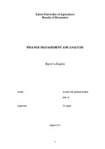 Kutatási anyagok 'Finance Management and Analysis', 1.                