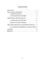 Kutatási anyagok 'Finance Management and Analysis', 4.                