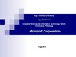 Prezentációk 'Microsoft Corporation', 1.                