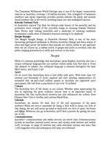 Összefoglalók, jegyzetek 'Australia', 6.                