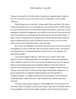 Esszék 'Perfect Competition, Is It Possible?', 1.                