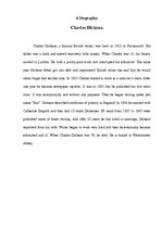Összefoglalók, jegyzetek 'A Biography of Charles Dickens', 1.                