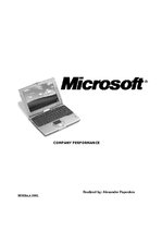 Kutatási anyagok 'Microsoft Incoroporation Company Performance', 1.                