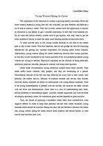 Esszék 'Young Women Opting for Career', 1.                